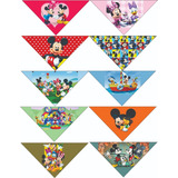 Bandanas Personalizadas Mickey Para Seu Pet 10 Unid P