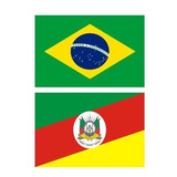 Bandeira 01 Brasil 01 Rio Grande Do Sul 90x150 Cm Envio Hj