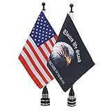 Bandeira Americana De 15 X 22 Cm Para Motocicletas E Mastro De Bandeira Apto Para Harley Davidson Honda 750 Shadow Goldwing CB VTX CBR Yamaha