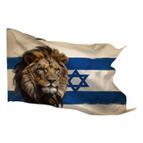 Bandeira Apoio Israel Jerusalem Jesus Cristo Leão De Judá 0