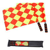 Bandeira Arbitro Exp Xadrez Futebol Juiz Bandeirinha 01 Par