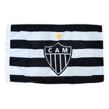 Bandeira Atlético Mineiro Símbolo Preto E Branca Oficial