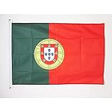 Bandeira AZ FLAG De Portugal 2 54 X 7 62 M Para Uso Externo Bandeja Portuguesa De 90 X 60 Cm Bandeira De Poliéster De Malha De 2 X 3 Pés Com Anéis