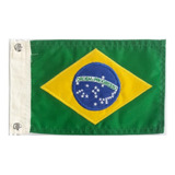 Bandeira Bordada Dupla Face Para Moto Chopper Brasil