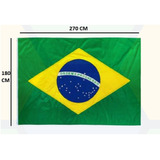 Bandeira Brasil 180 X 270 Cm Pano Tecido Poliéster 2lados G