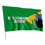Bandeira Brasil Bolsonaro 2022 Modelo 4 Dupla Face 1x1 45m