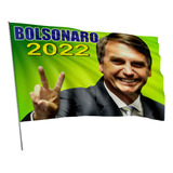 Bandeira Brasil Bolsonaro 2022 Modelo 6 Dupla Face 1x1 45m
