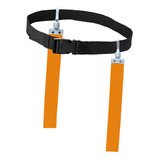 Bandeira Cinto De Futebol Rugby Flag Tag Com Fivela Laranja