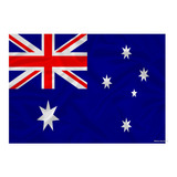 Bandeira Da Austrália Cores Nítidas Grande