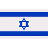 Bandeira De Israel 90x60cm Dupla Face Sublimado Dois Panos