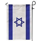 Bandeira De Jardim De Israel Dupla Face 30 X 45 Cm CFA85 1