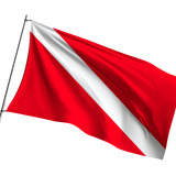 Bandeira De Mergulho 0 90m X 1 28m Dupla Face