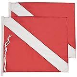 Bandeira De Mergulho Com Laços 50 8 Cm X 60 9 Cm Para Mergulho E Pesca Submarina Mergulho Livre Use Com Boia Boia Barco Mastro De Bandeira Bandeira De Mergulho De Tamanho Legal Dos EUA