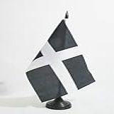 Bandeira De Mesa De Cornwall County Da AZ FLAG De 12 7 Cm X 20 32 Cm Condado De Cornwall Bandeira De Mesa Da Inglaterra 21 X 14 Cm Bastão De Plástico Preto E Base