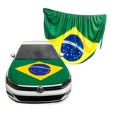 Bandeira Do Brasil 110x150cm Para Capô Carro