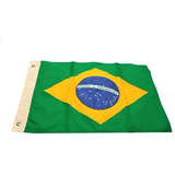 Bandeira Do Brasil Barcos Mastro Alcançado Náutica 23 X 33cm