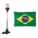 Bandeira Do Brasil E Luz De Popa Mastro De Alcançado 12 V