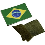 Bandeira Do Brasil Emborrachada 3d Patch