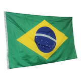 Bandeira Do Brasil Linda Mastro E Parede Dupla Face