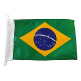 Bandeira Do Brasil Nylon Para Embarcações Carros Jogos 23x35