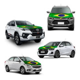 Bandeira Do Brasil Oficial Top Para Capô De Carro 110x150
