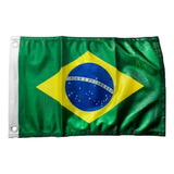 Bandeira Do Brasil P Barcos Mastro Alcançado Náutica 33 X 47