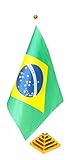 Bandeira Do Brasil Pedestal Mesa Igreja