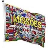 Bandeira Evangélica De Missões Nações Mundo Como Ouvirão Uma Face 0 90x1 28m Culto Igreja Entrega Rápida