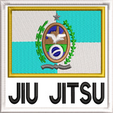 Bandeira Jiu Jitsu Kimono Patch Bordado