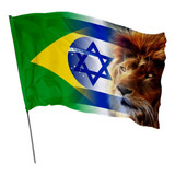 Bandeira Leão Da Tribo De Judá Brasil Israel 220 X 150