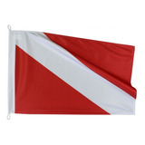 Bandeira Mergulho P Barcos Mastro Alcançado Náutica 33 X 22