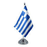 Bandeira Mesa Dupla Face Grécia 29 Cm mastro Altura