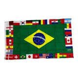 Bandeira Missões Do Evangelho C  Nações Oficial 150x90cm