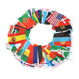 Bandeira Missões Evangelho 100 Nações 14x21cm