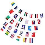 Bandeira Missões Evangelho 32 Nações 21 X 14 Cm   8 Mts