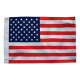 Bandeira Nautica Dupla Face Usa 33 X 48 Cm Premium