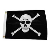Bandeira Náutica Pirata 22 X 33 Cm P Mastro De Embarcações