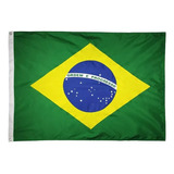Bandeira Oficial Do Brasil 22x33cm 2 Faces 100 Poliéster