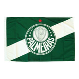 Bandeira Palmeiras Símbolo Verde E Branca Oficial Licenciada