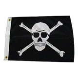 Bandeira Pirata 27x40 Para Mastro De Qualidade