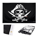 Bandeira Pirata Com Tecido Resistente Grande
