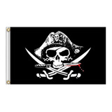 Bandeira Pirata Iii Anilhas P mastro 90 Cm X 150 Cm Envio Hj