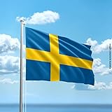 Bandeira Suécia 150x90 Cm Oxford Poliéster