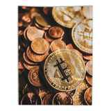 Bandeira Tapeçaria Bitcoin Moeda Decoração Escritório Invest