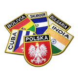 Bandeira Todos Os Países E Estados Brasileiros Patch Bordado