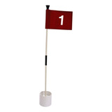 Bandeira Verde Para Tacos De Golfe E Copo Para Buracos 