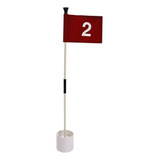 Bandeira Verde Para Tacos De Golfe E Copo Para Buracos 