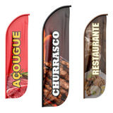 Bandeira Wind Banner Pena Diversos Dupla Face Somente Tecido