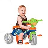 Bandeirante Mototico Passeio Pedal Triciclo Azul Laranja Verde 76 X 50 5 X 91 Cm
