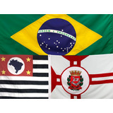 Bandeiras Brasil São Paulo Estado E Capital 2 5p 1 60x1 13 